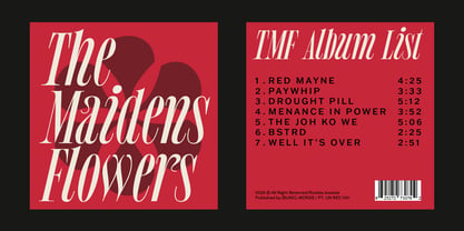MTC Tailrose Font Poster 6
