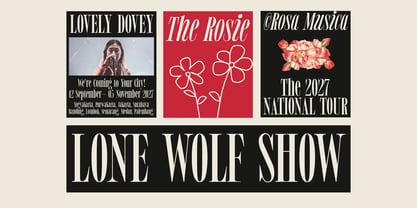 MTC Tailrose Font Poster 12