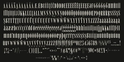 MTC Tailrose Font Poster 9