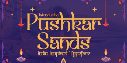 Pushkar Sands Font Poster 1