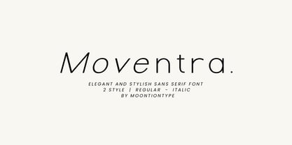 Moventra Font Poster 1