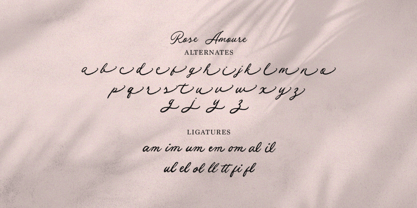 Rose Amoure Font Poster 9