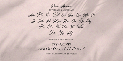 Rose Amoure Font Poster 8