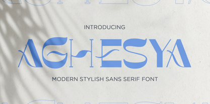 Aghesya Font Poster 1