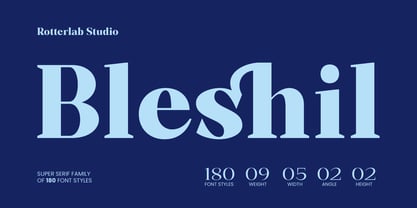 Bleshil Font Poster 1