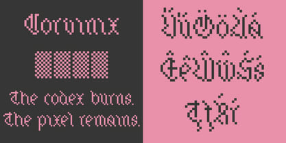 Corvinix Font Poster 2