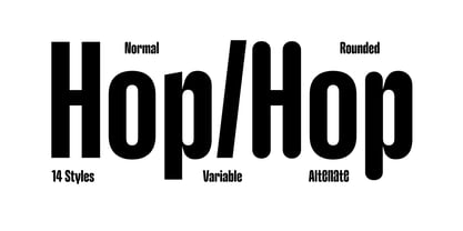Hop Compressed Font Poster 1