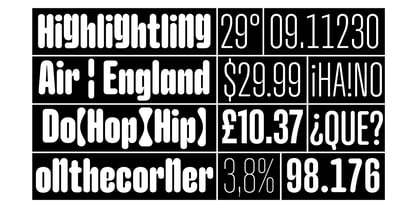 Hop Compressed Font Poster 9
