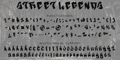 Street Legends Font Poster 5