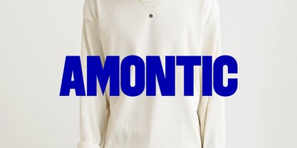 Amontic Display Font Poster 1