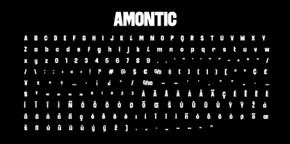 Amontic Display Font Poster 5