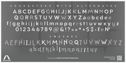 Aukim II Circled Font Poster 5