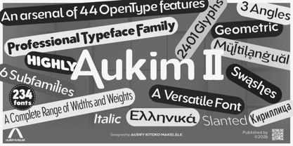Aukim II Circled Font Poster 1