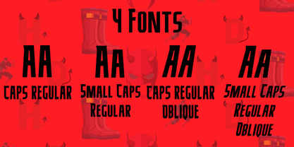 Herodevil Font Poster 2