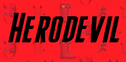 Herodevil Font Poster 1