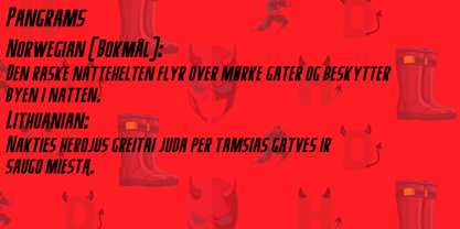 Herodevil Font Poster 8