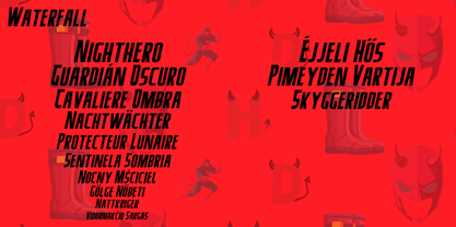Herodevil Font Poster 14