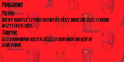 Herodevil Font Poster 7