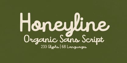 Honeyline Font Poster 1