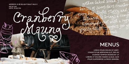 Ophelia Story Font Poster 7