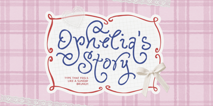 Ophelia Story Font Poster 1