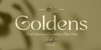 Goldens Font Poster 1