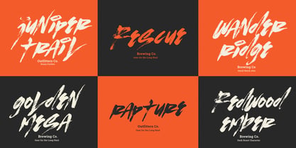 Fake Plastic Brush Font Poster 3
