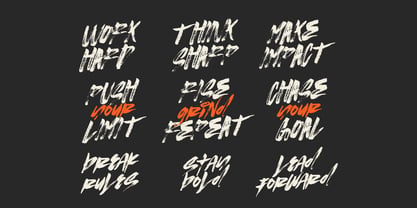 Fake Plastic Brush Font Poster 9