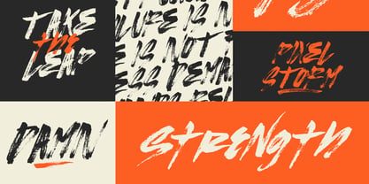 Fake Plastic Brush Font Poster 2