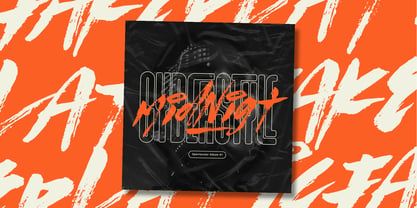 Fake Plastic Brush Font Poster 6