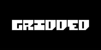 Gridded Font Poster 1