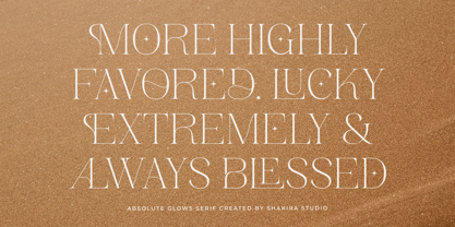 Absolute Glows Font Poster 8