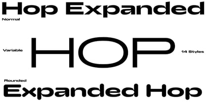 Hop Expanded Font Poster 1