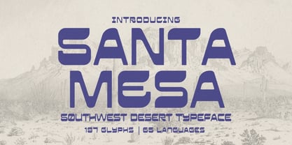 Santa Mesa Font Poster 1
