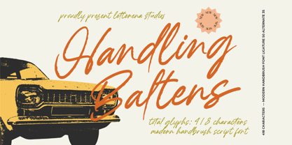 Handling Baltens Font Poster 1