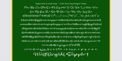 Dusty Indigo Font Poster 10