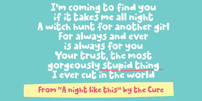 Stupid Thing Font Poster 2