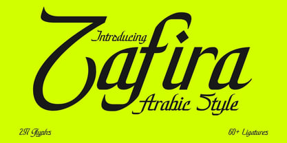 Zafira Font Poster 1
