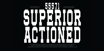 Superior Actioned Font Poster 1