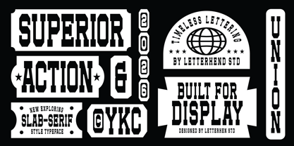 Superior Actioned Font Poster 6