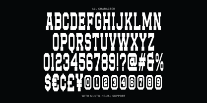 Superior Actioned Font Poster 7