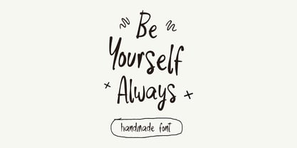 Be Yourself Always Font Poster 1