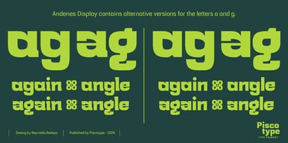 Andenes Font Poster 5