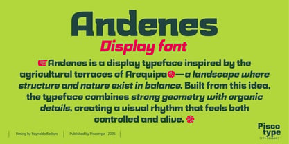 Andenes Font Poster 2