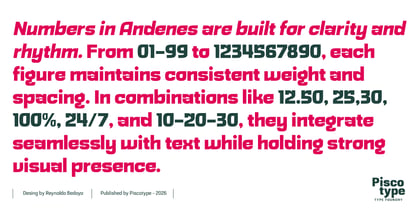Andenes Font Poster 12