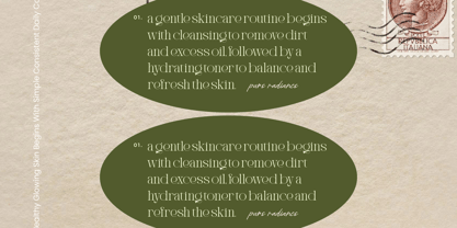 Chanel Gleminore Font Poster 5