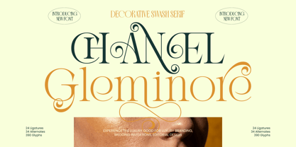 Chanel Gleminore Font Poster 1