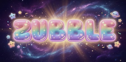 Zubble Font Poster 1
