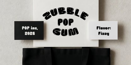 Zubble Font Poster 5