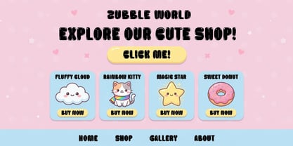 Zubble Font Poster 8
